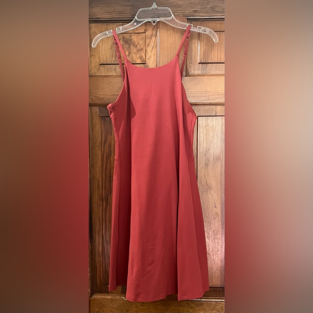 Girlfriend Collective Naomi Workout Dress Lava Size Medium